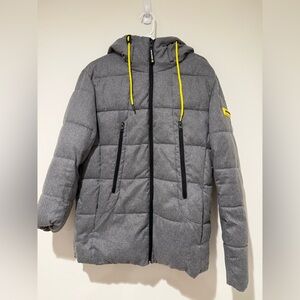 Jack & Jones Gray Core Elements Puffer Jacket Sz L
